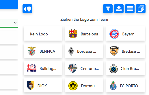 Logos aus der aktiven Auswahl auf Teams ziehen