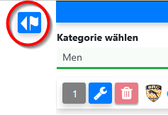 Schaltfläche zum Öffnen der Flaggen für Teams